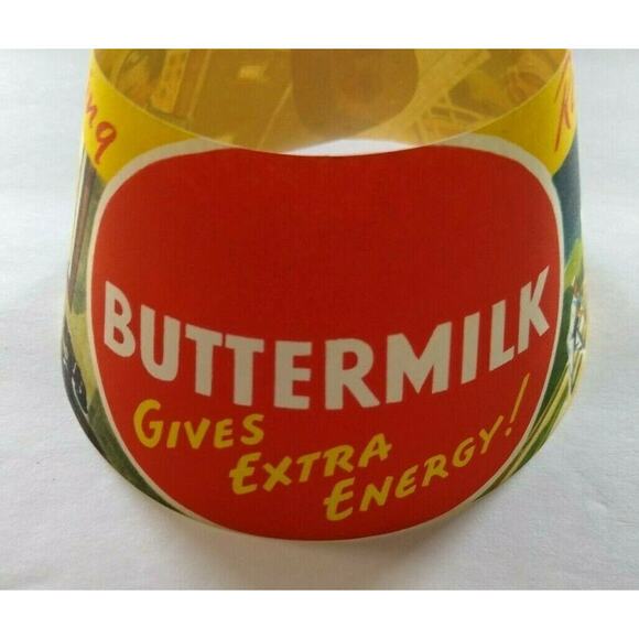 Vintage 1940s Butter Milk Bottle Collar Women Tennis Player NOS Buttermilk Lady - Picture 2 of 5